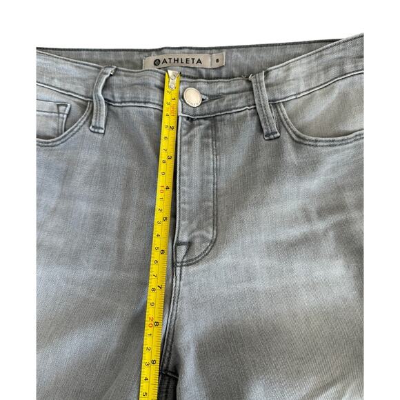Athleta Sculptek Skinny Light Gray Stretchy Athleisure Jeans, Women's Size 8 - Picture 11 of 11
